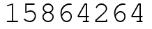 Число 15864264.