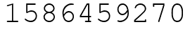 Число 1586459270.