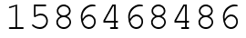 Число 1586468486.