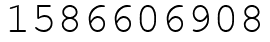 Число 1586606908.