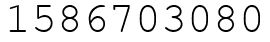 Число 1586703080.