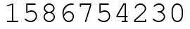 Число 1586754230.