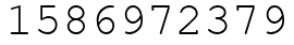Число 1586972379.