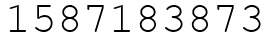 Число 1587183873.