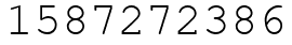 Число 1587272386.