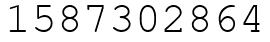 Число 1587302864.