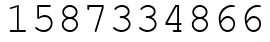 Число 1587334866.