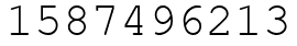 Число 1587496213.