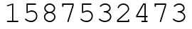 Число 1587532473.