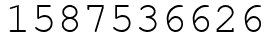 Число 1587536626.