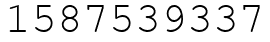 Число 1587539337.