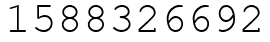 Число 1588326692.