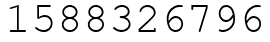 Число 1588326796.
