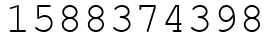 Число 1588374398.
