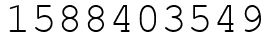 Число 1588403549.