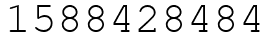 Число 1588428484.