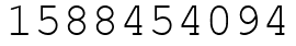 Число 1588454094.