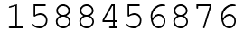 Число 1588456876.