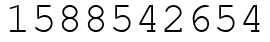 Число 1588542654.