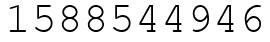 Число 1588544946.
