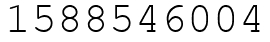 Число 1588546004.