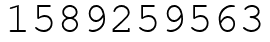 Число 1589259563.