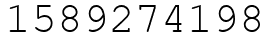 Число 1589274198.