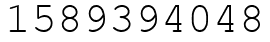 Число 1589394048.