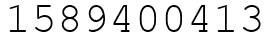Число 1589400413.