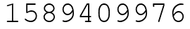 Число 1589409976.