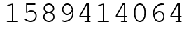 Число 1589414064.