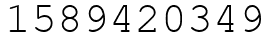 Число 1589420349.