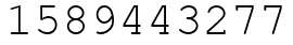 Число 1589443277.