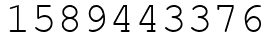 Число 1589443376.