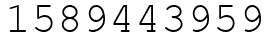 Число 1589443959.