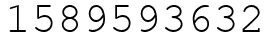 Число 1589593632.