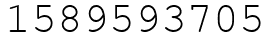 Число 1589593705.