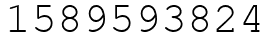 Число 1589593824.