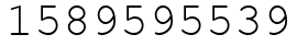 Число 1589595539.