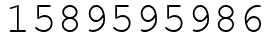 Число 1589595986.