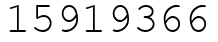 Число 15919366.