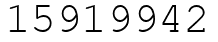 Число 15919942.