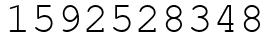 Число 1592528348.