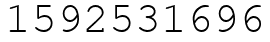 Число 1592531696.