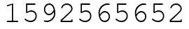 Число 1592565652.