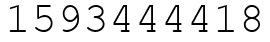 Число 1593444418.