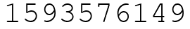 Число 1593576149.