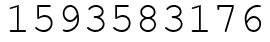 Число 1593583176.