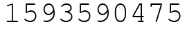 Число 1593590475.