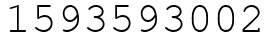 Число 1593593002.
